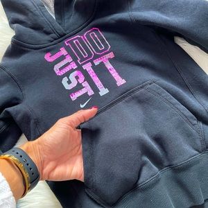 JUST DO IT fleece hoodie 💗